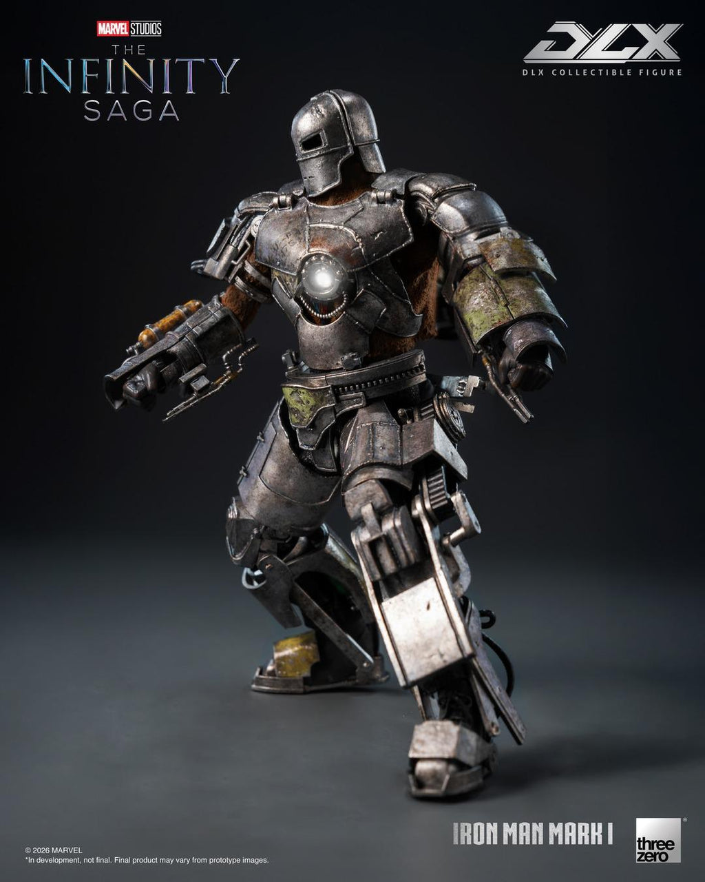Threezero 3Z0320 1/12 Marvel Studios : The Infinity Saga DLX Iron Man Mark 1