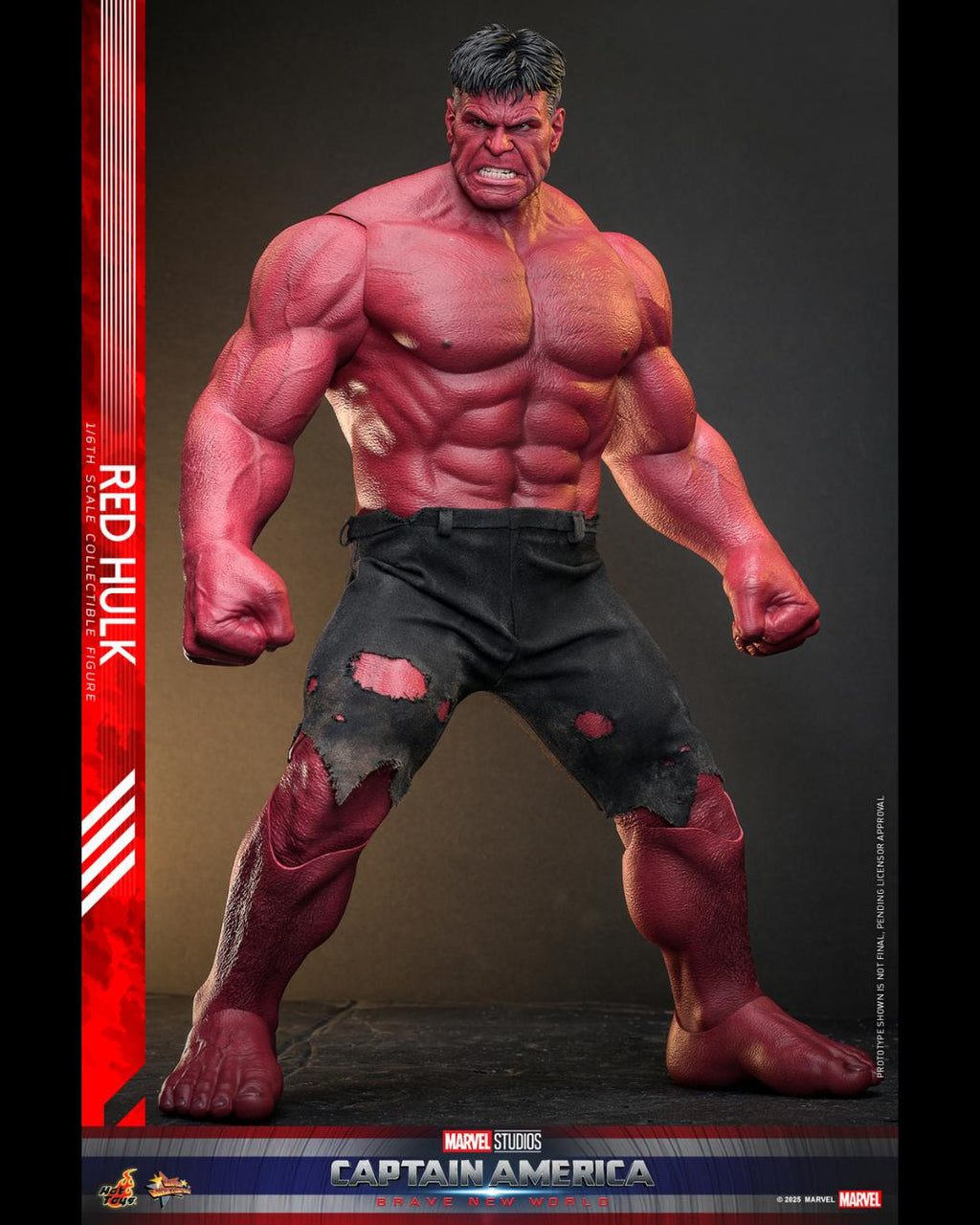 Hot Toys MMS797 1/6 Captain America : Brave New World Red Hulk