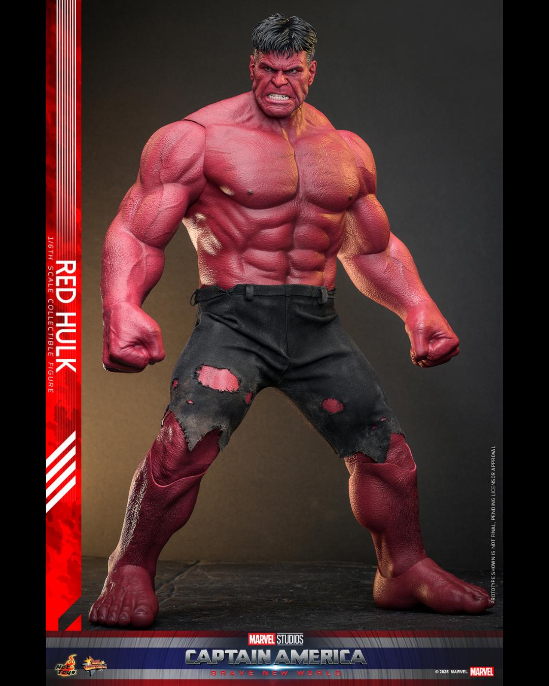Hot Toys MMS797 1/6 Captain America : Brave New World Red Hulk