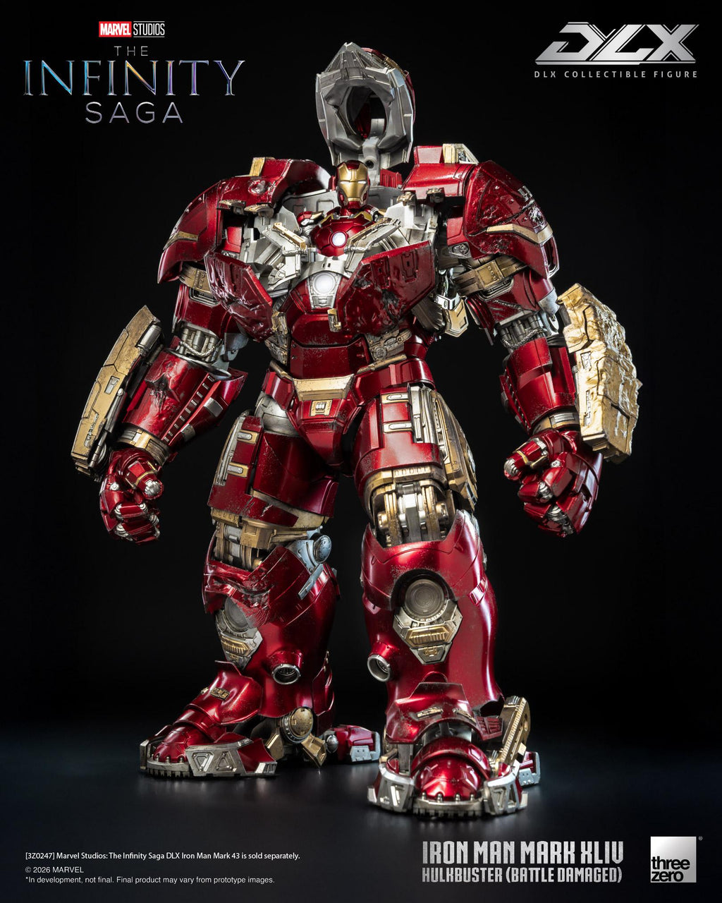 Threezero 3Z0919 Marvel Studios The Infinity Saga - DLX Iron Man Mark 44 Hulkbuster (Battle Damaged)