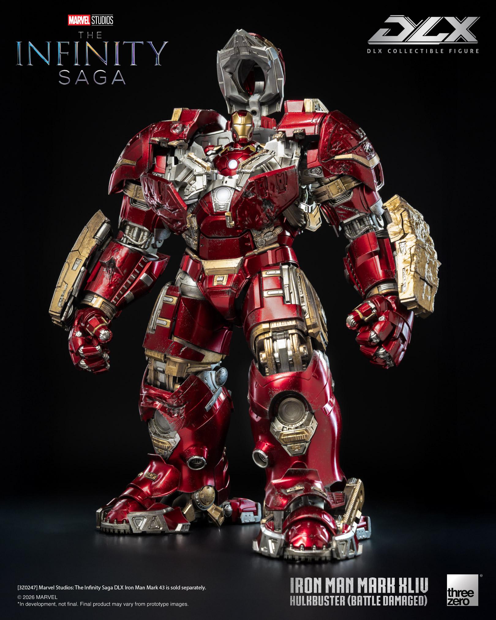 Threezero 3Z0919 Marvel Studios The Infinity Saga - DLX Iron Man Mark 44 Hulkbuster (Battle Damaged)