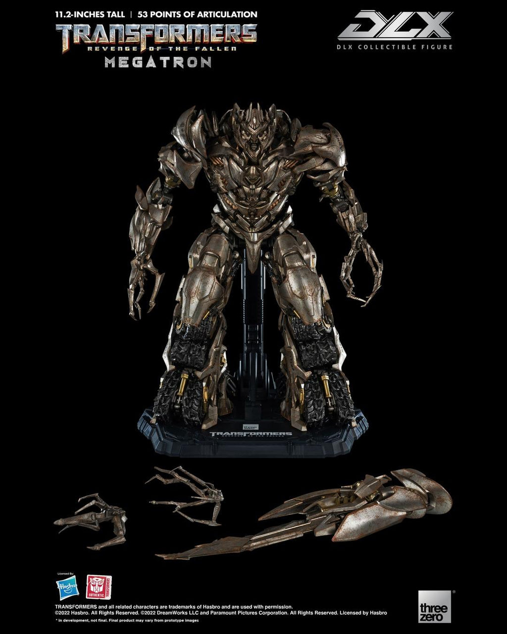 Threezero 3Z0282 Transformers: Revenge of the Fallen - DLX Megatron (Re-Run)