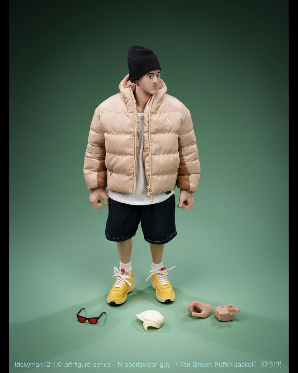 trickyMan12 FB-10150-D 1/6 N Sportswear Guy (Tan Brown)