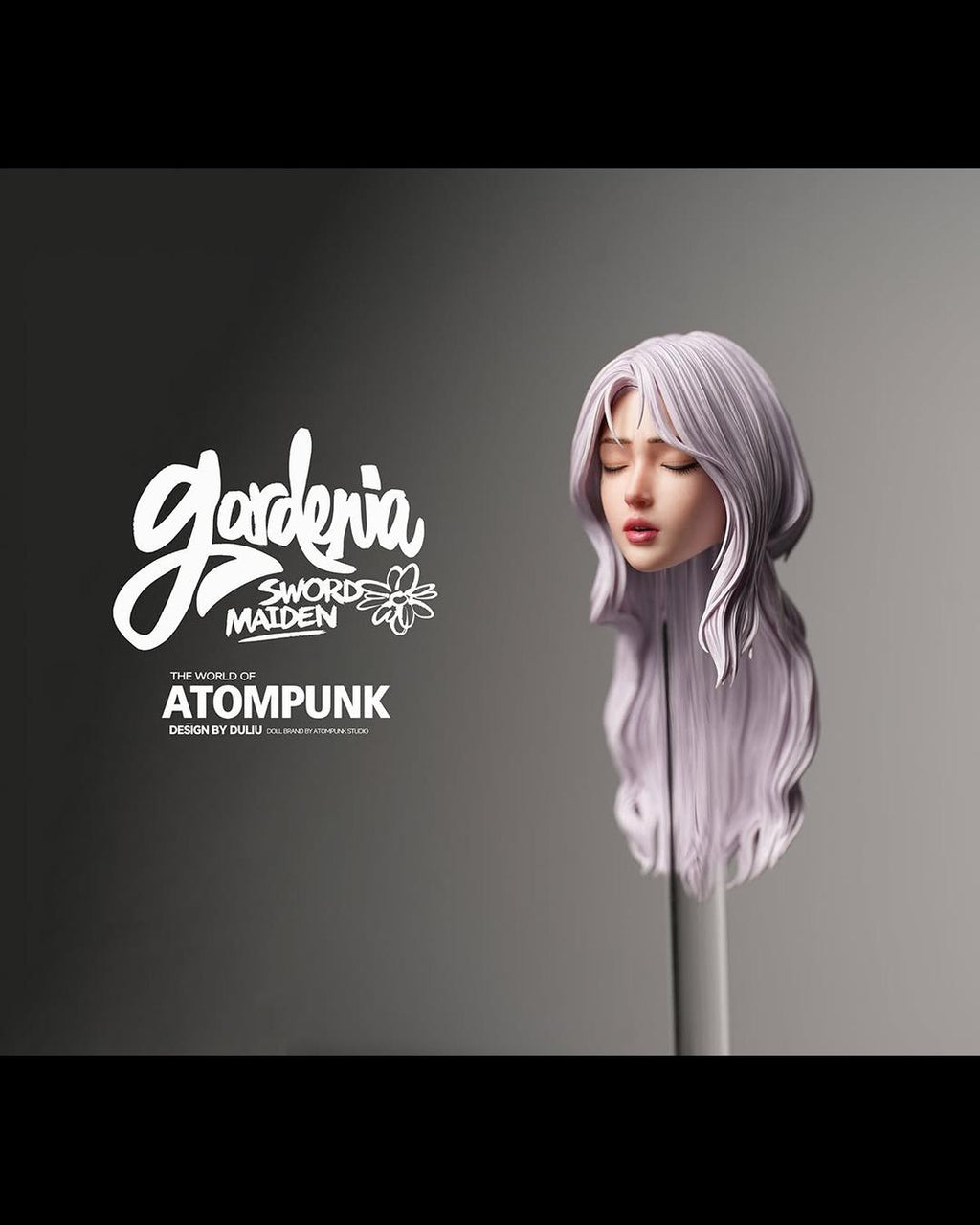 Atompunk 1/6 Gardenia Sword Maiden Head Sculpture