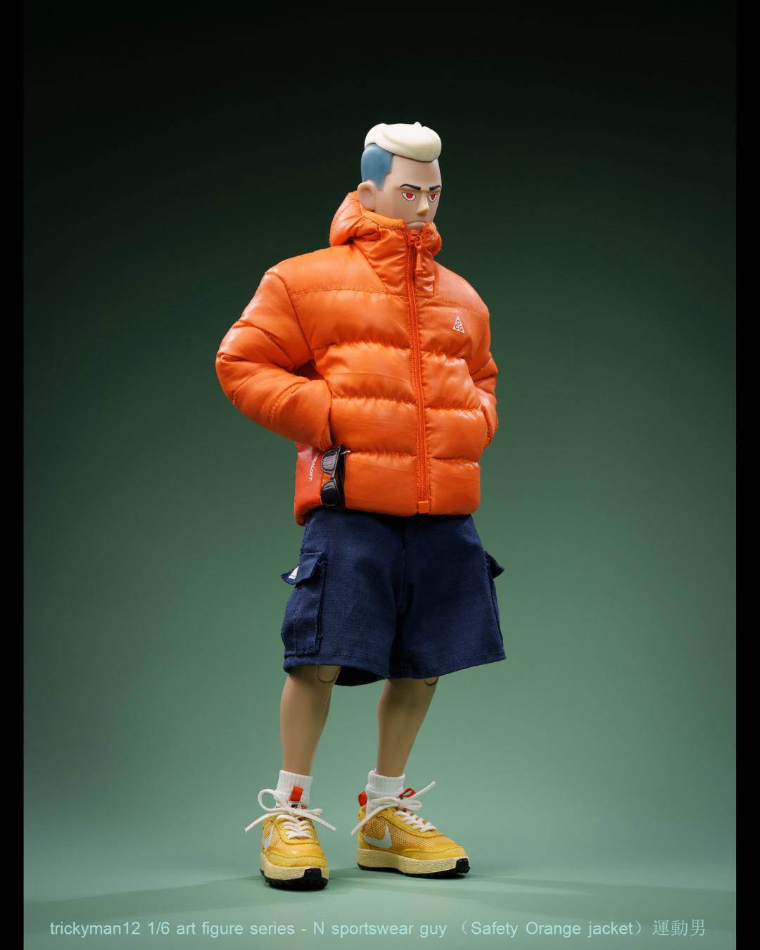 trickyMan12 FB-10150-C 1/6 N Sportswear Guy (Safety Orange)