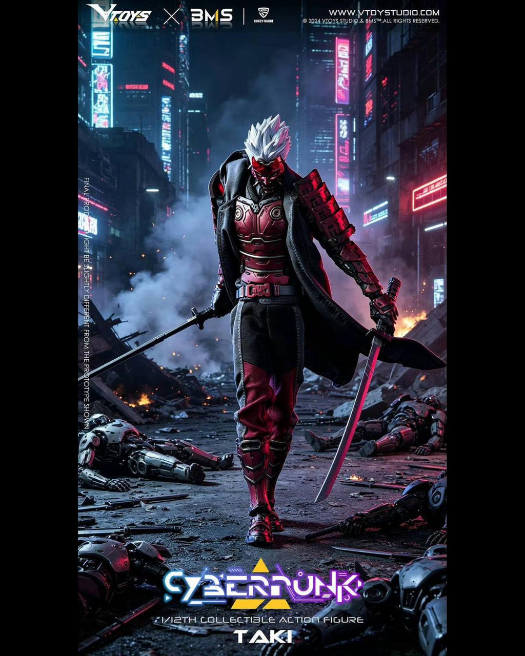 VTOYS x BMS x Crazy Figure VSD012 1/12 Cyberpunk Taki