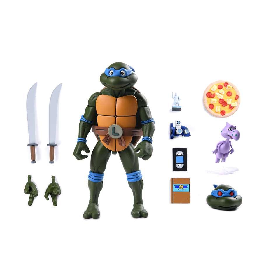 NECA 7" Ultimate TMNT Cartoon VHS Pizza Club 4-Pack