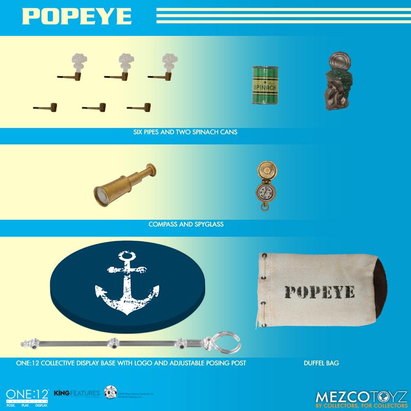 Mezco Toyz ONE:12 Collective Popeye