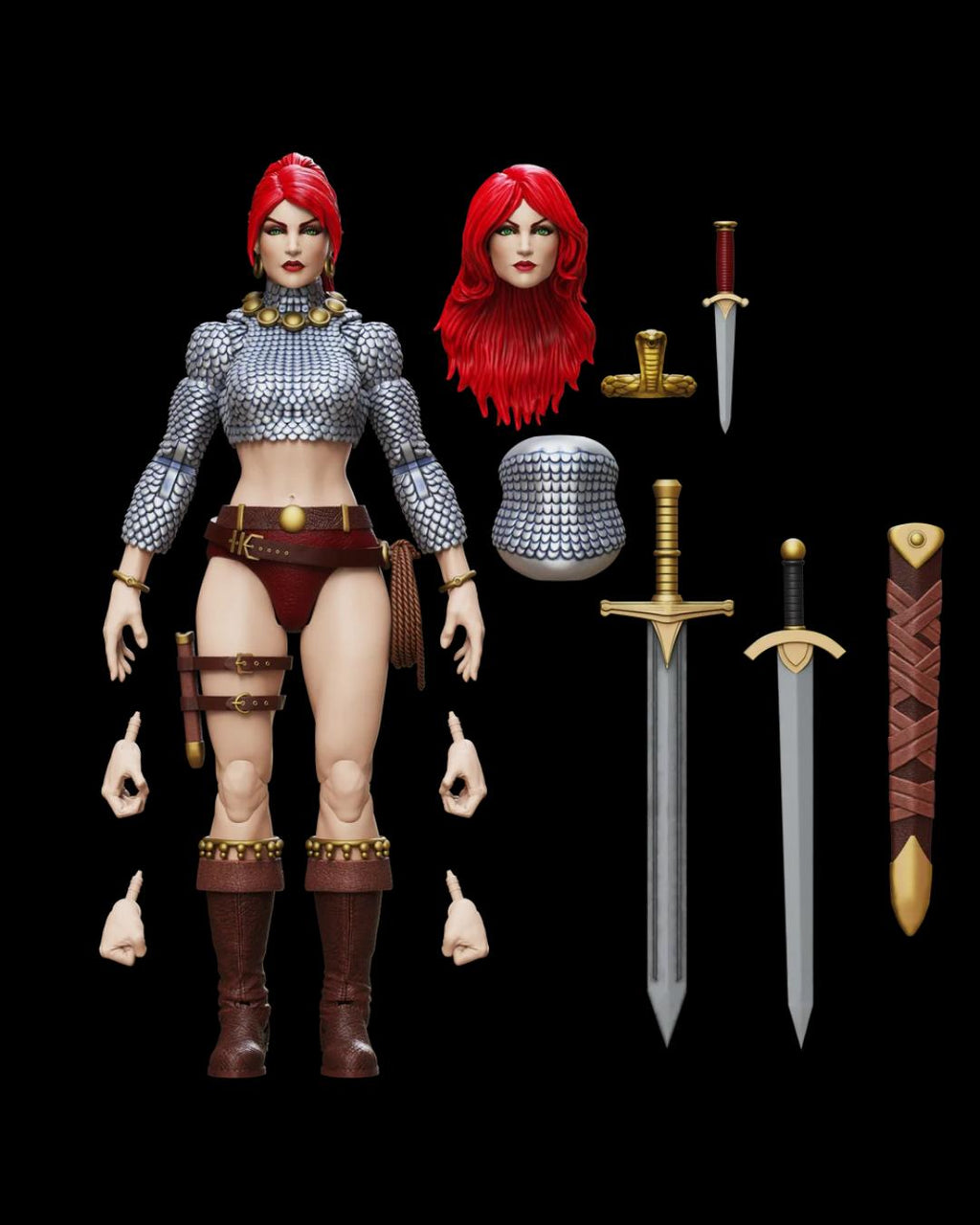 Boss Fight Studio Epic HACKS RS0006 1/12 Red Sonja - Immortal Red Sonja