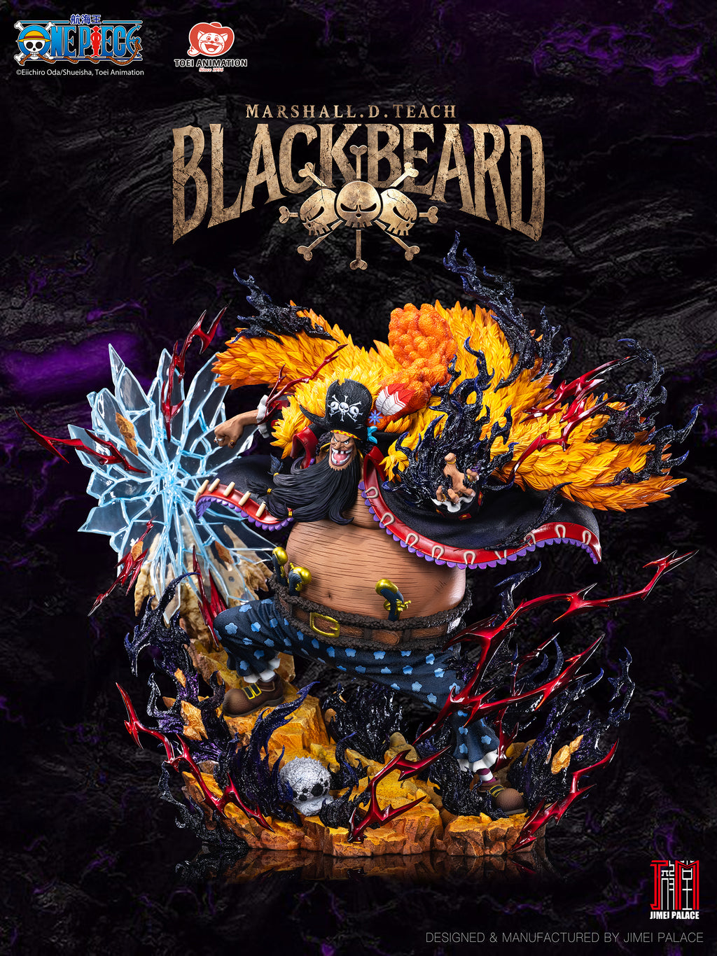 Jimei Palace 1/6 One Piece Legendary : Yonko Series - Blackbeard (Marshall D. Teach) Statue - Premium Ver.