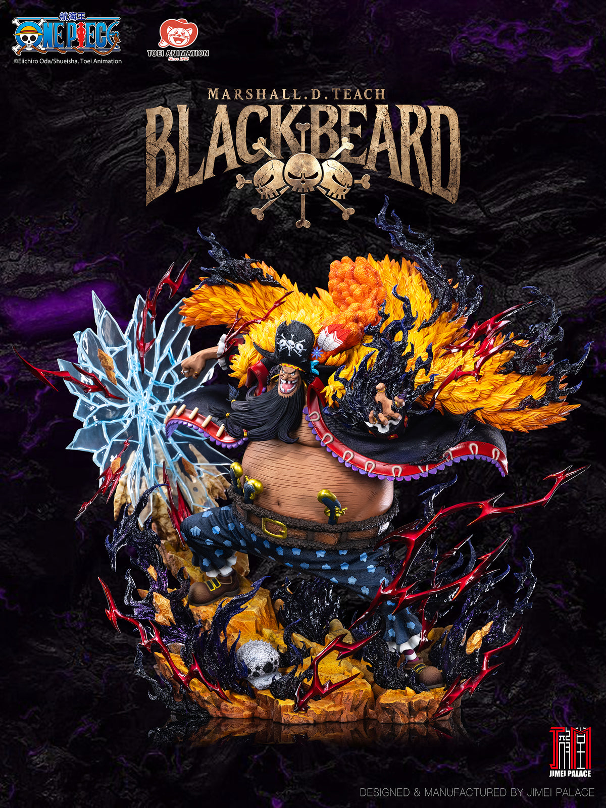 Jimei Palace 1/6 One Piece Legendary : Yonko Series - Blackbeard (Marshall D. Teach) Statue - Premium Ver.