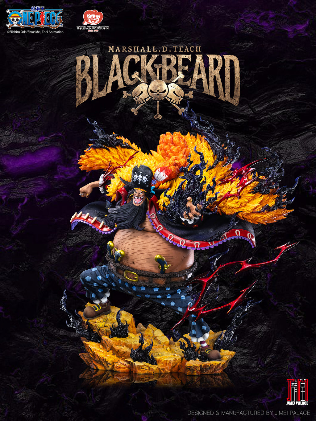 Jimei Palace 1/6 One Piece Legendary : Yonko Series - Blackbeard (Marshall D. Teach) Statue - Echo Ver.