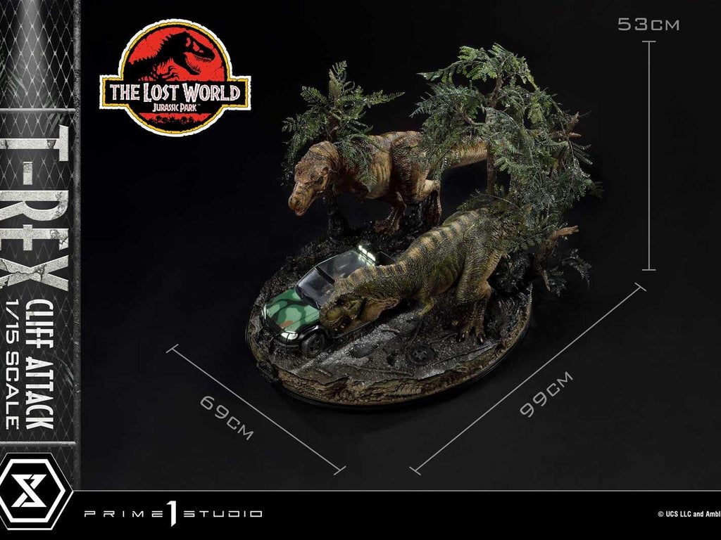Prime 1 Studio LMCJP-09S The Lost World Jurassic Park : T-Rex Cliff Attack (Bonus Ver.) (2 Boxes)