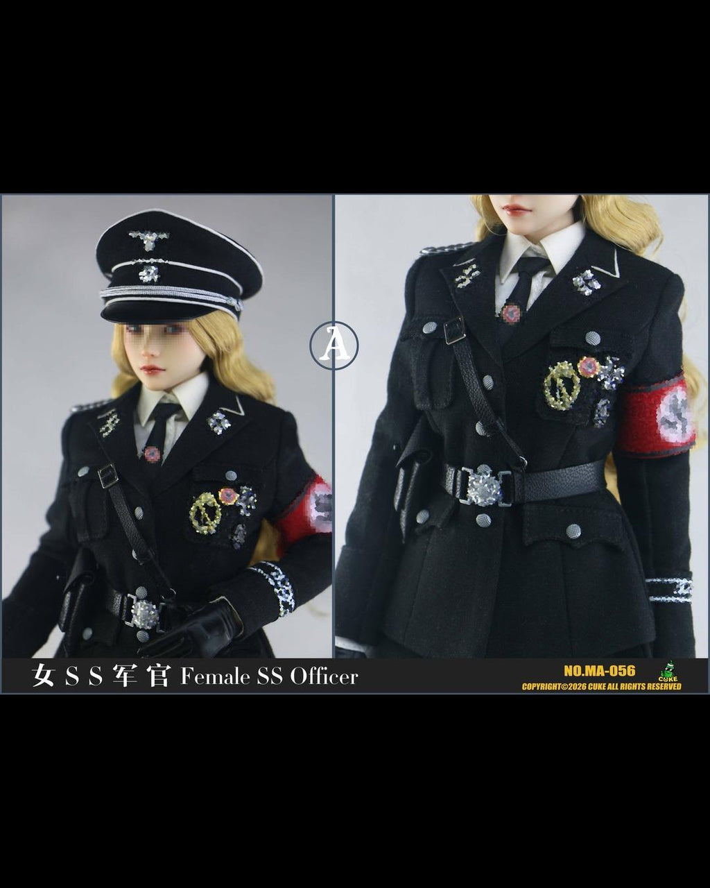 Cuke Toys MA-056 1/6 Female SS Officer Outfit Set