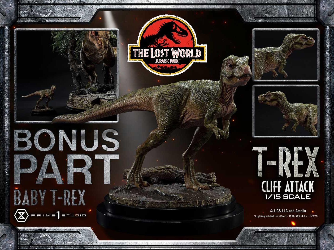 Prime 1 Studio LMCJP-09S The Lost World Jurassic Park : T-Rex Cliff Attack (Bonus Ver.) (2 Boxes)