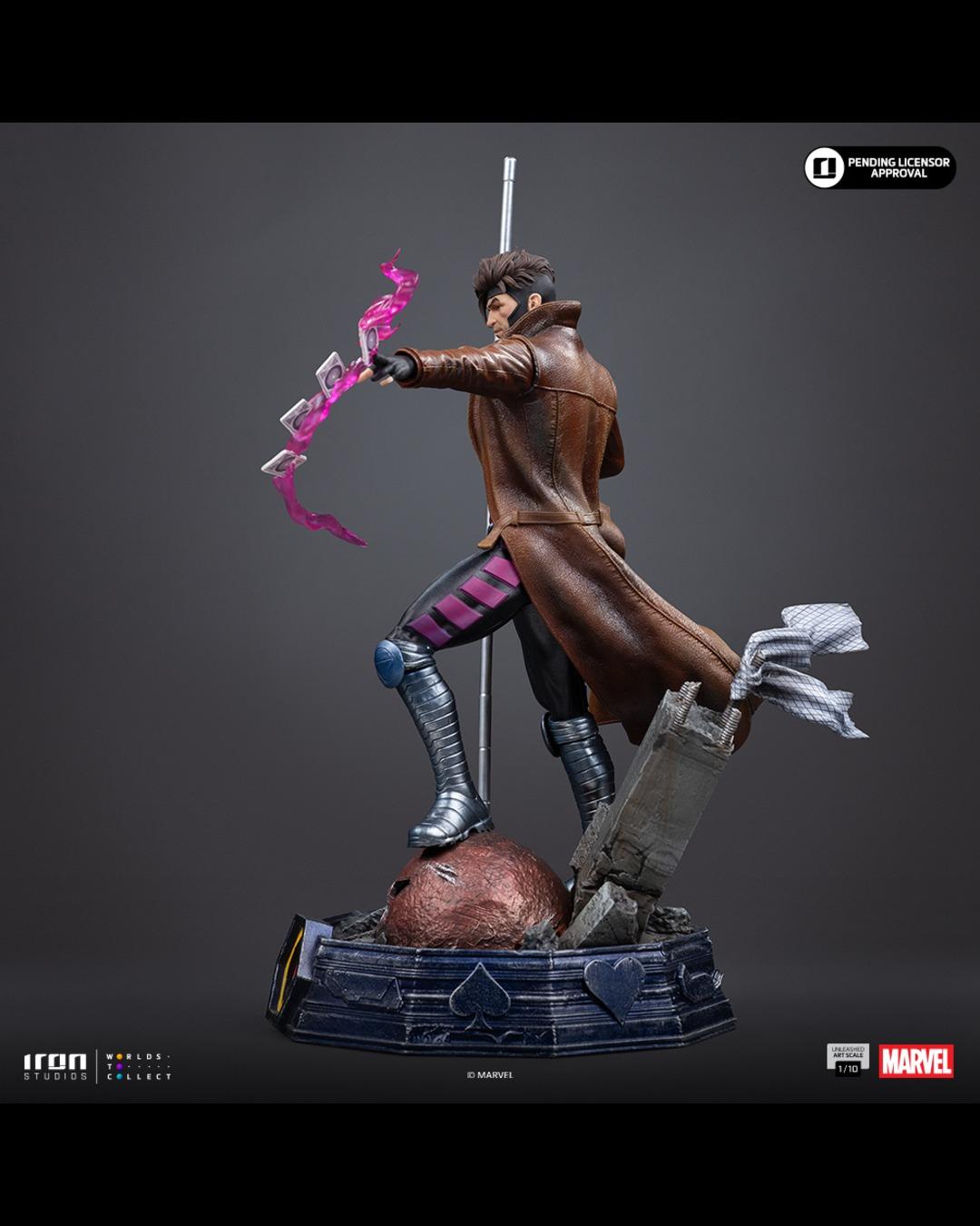 Iron Studios Unleashed Art Scale 1/10 Marvel X-Men Gambit Statue