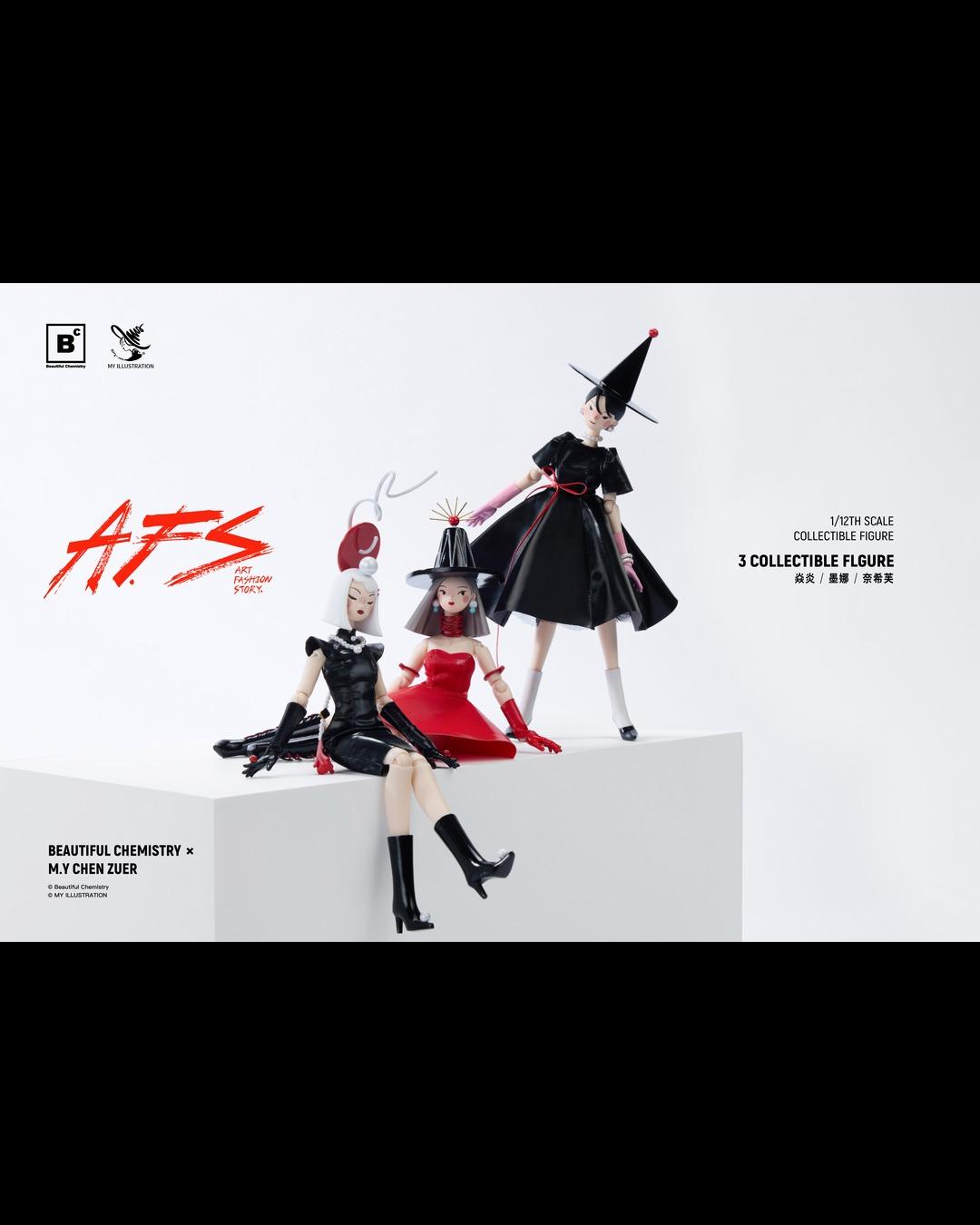 Beautiful Chemistry x MY Illustration BC202523 Nesifu, Mona & YanYan (Complete Set of 3)