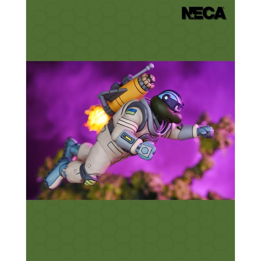 NECA 7" TMNT Cartoon Samurai Adventure Michelangelo & Space Adventure Donatello 2-Pack