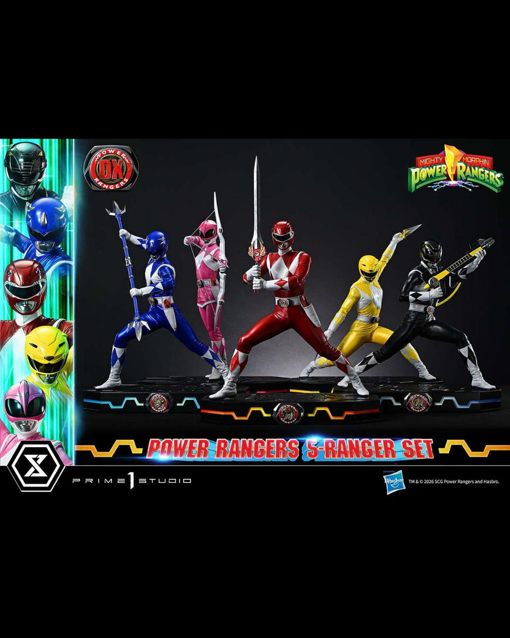 Prime 1 Studio PMPWR-01 1/4 Mighty Morphin Power Rangers (5-Ranger Set) - DX Ver.