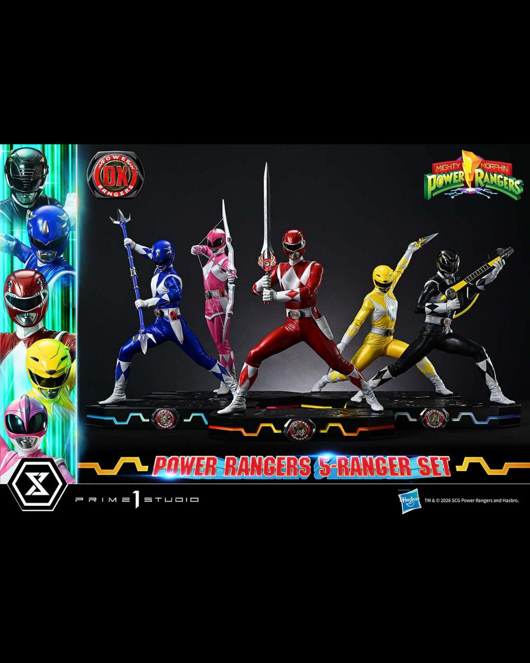 Prime 1 Studio PMPWR-01 1/4 Mighty Morphin Power Rangers (5-Ranger Set) - DX Ver.