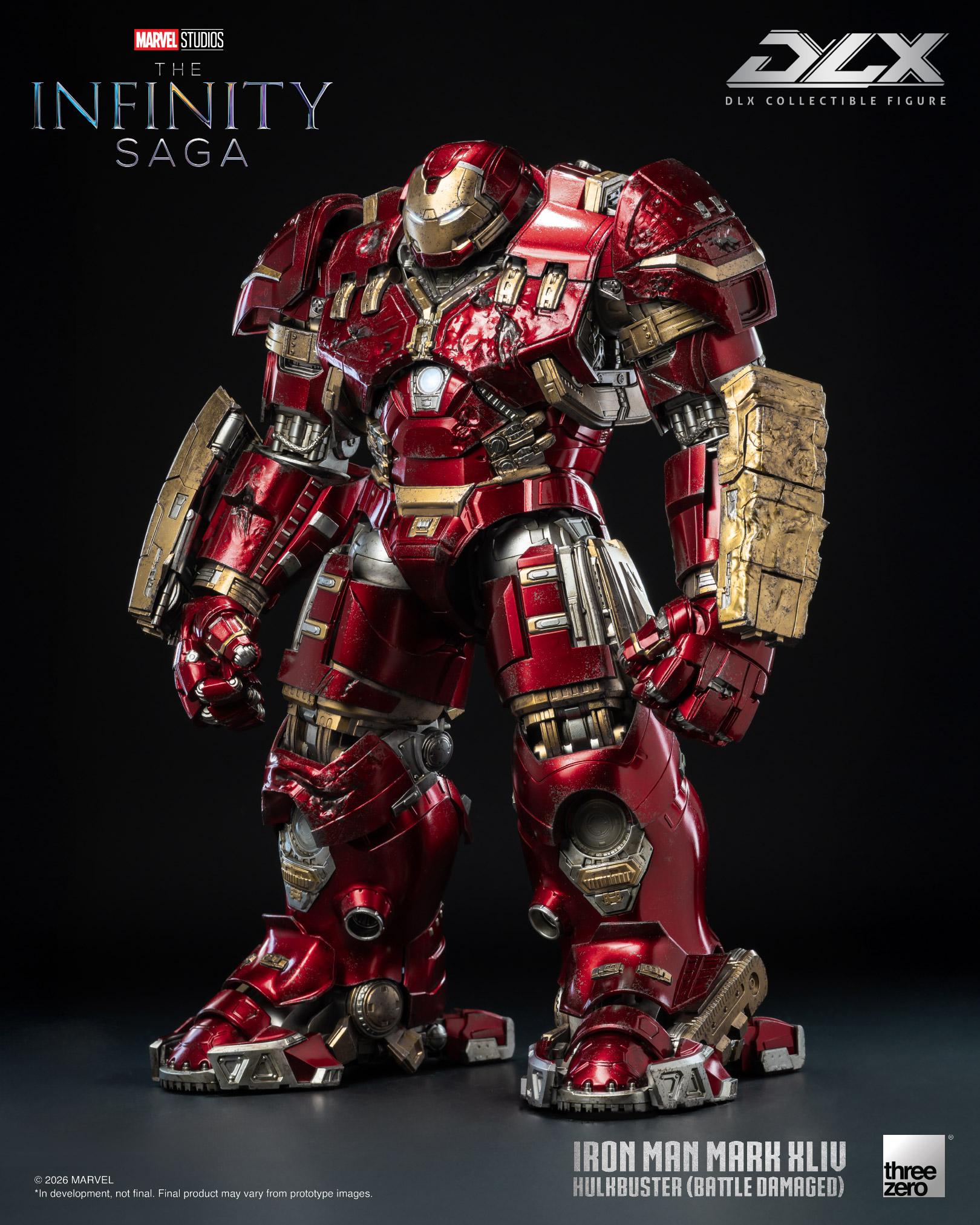 Threezero 3Z0919 Marvel Studios The Infinity Saga - DLX Iron Man Mark 44 Hulkbuster (Battle Damaged)