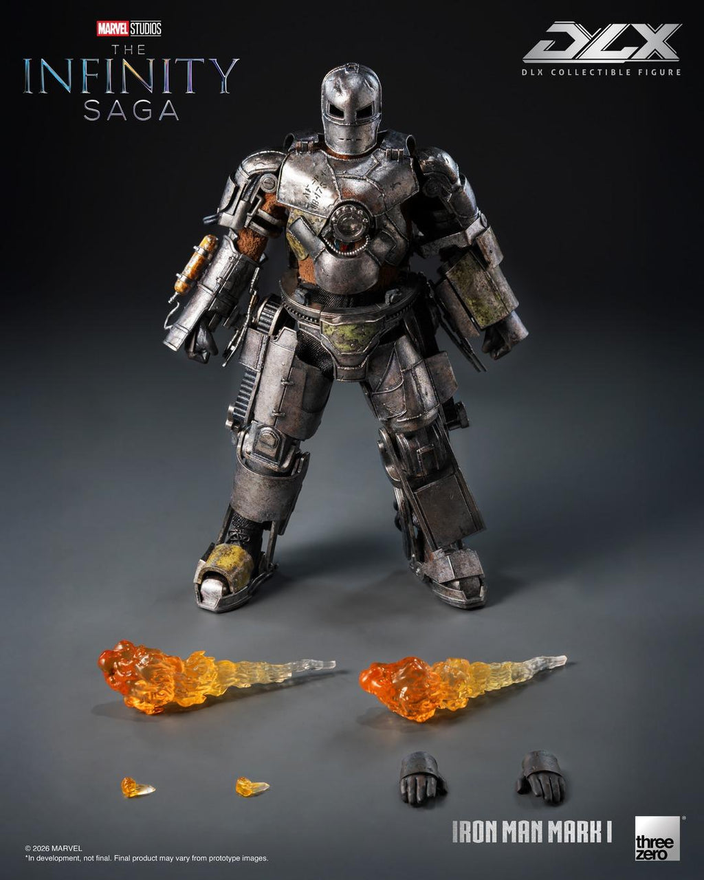 Threezero 3Z0320 1/12 Marvel Studios : The Infinity Saga DLX Iron Man Mark 1