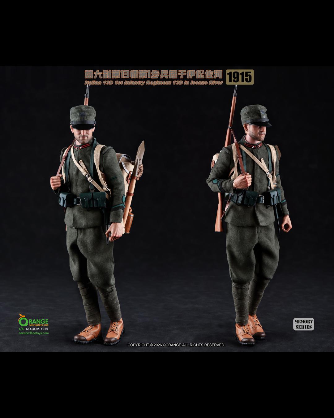 QORANGE TOYS QOM-1059 1/6 Italian 13D 1st Infantry Regiment (Isonzo River 1915)