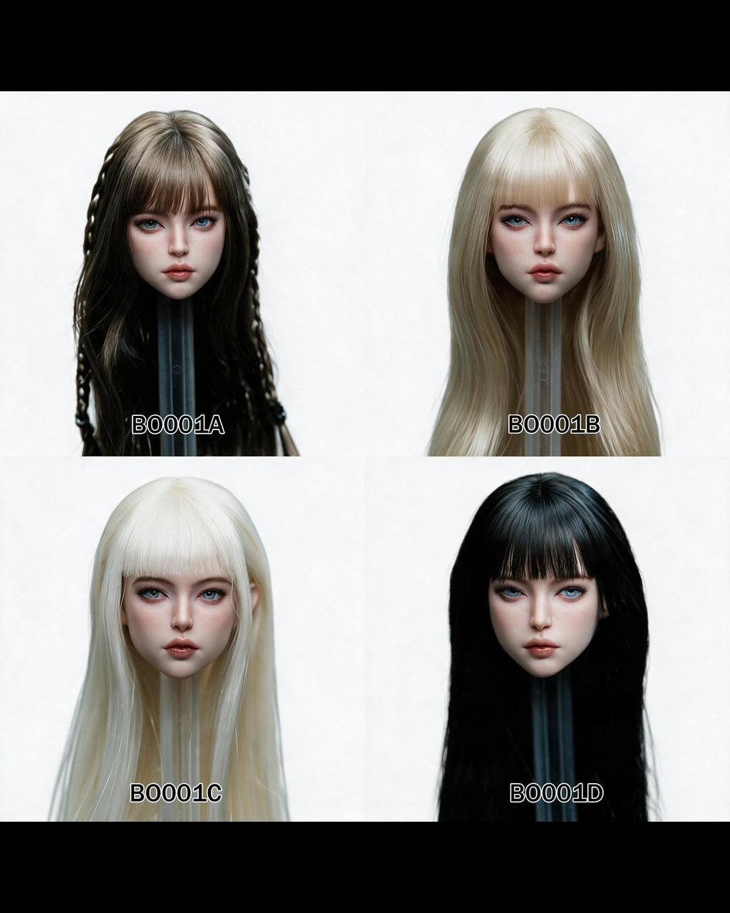 Bobi Toys BO001 1/6 Female Head Sculpture "Clara" (Movable Eyes)