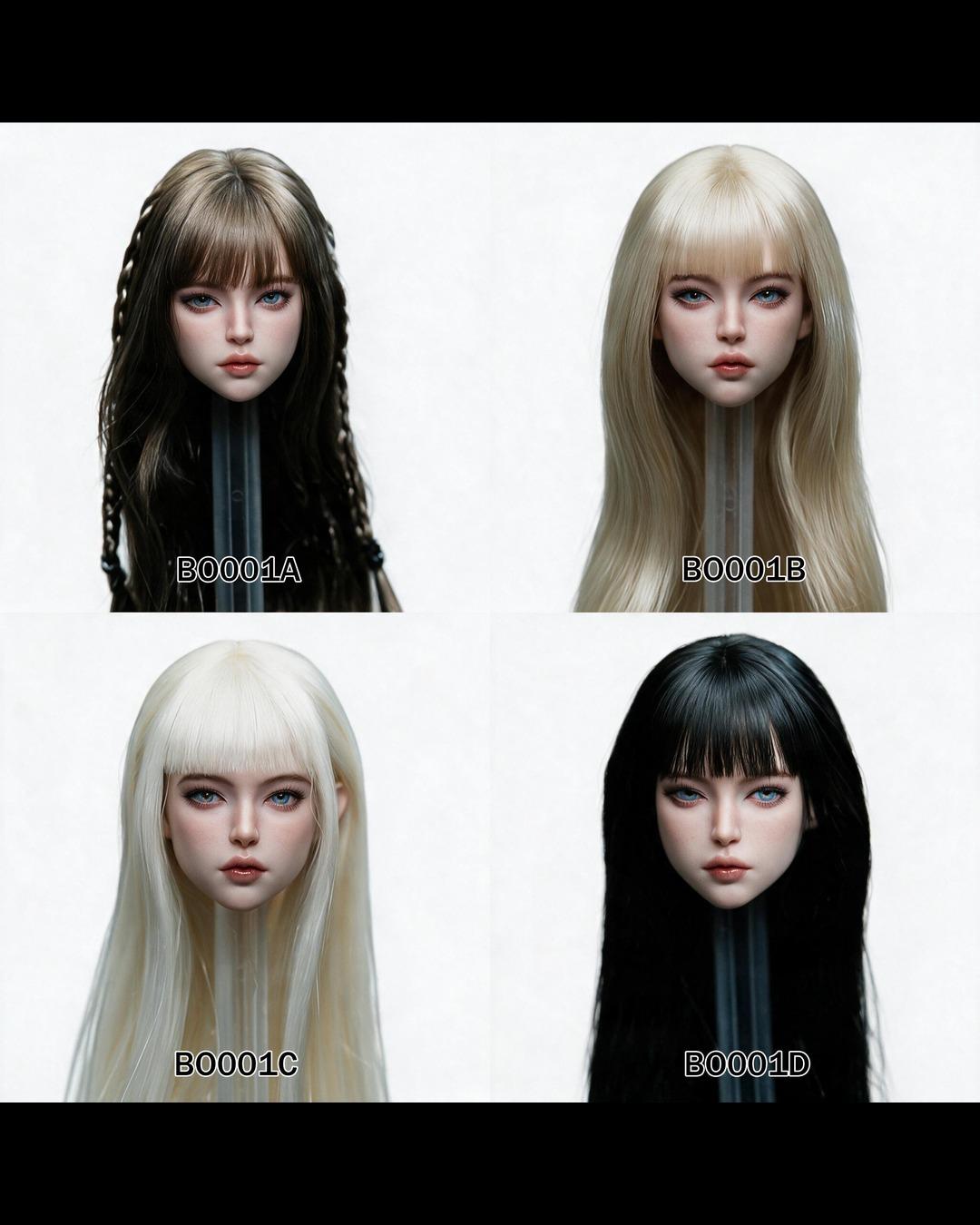 Bobi Toys BO001 1/6 Female Head Sculpture "Clara" (Movable Eyes)