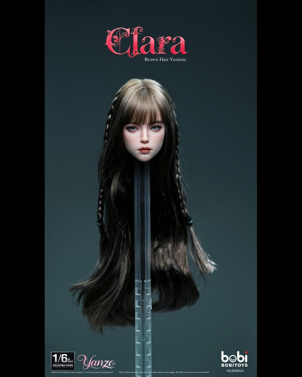 Bobi Toys BO001 1/6 Female Head Sculpture "Clara" (Movable Eyes)