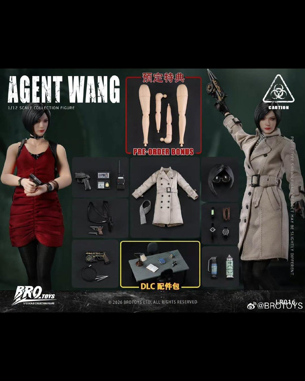 BROTOYS LR016 1/12 Agent Wang