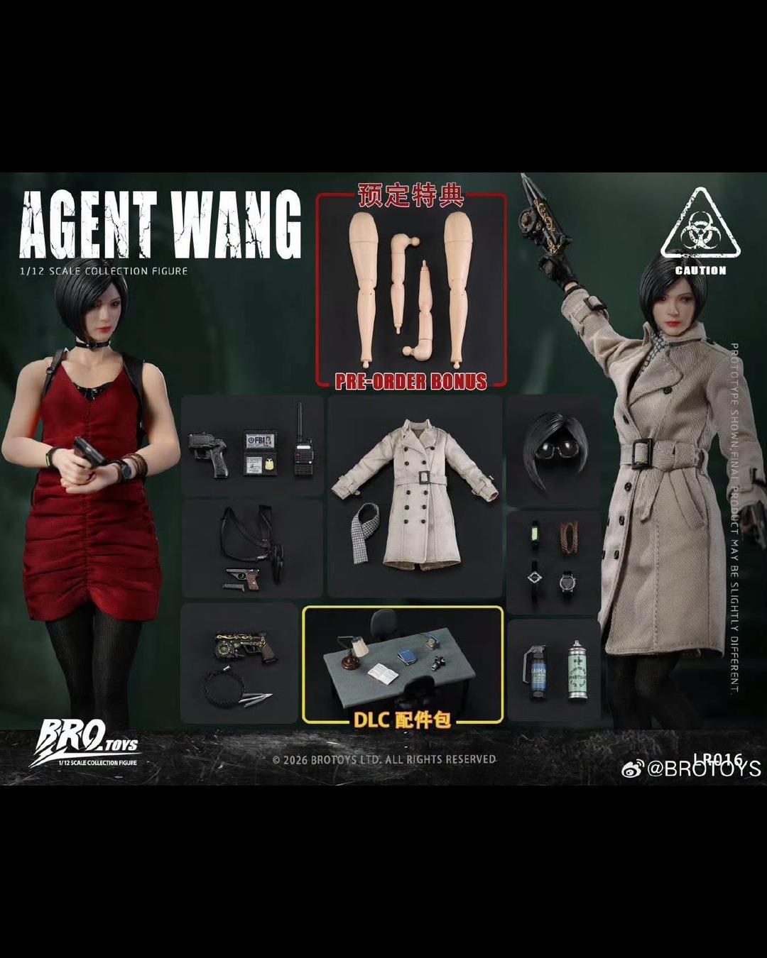 BROTOYS LR016 1/12 Agent Wang