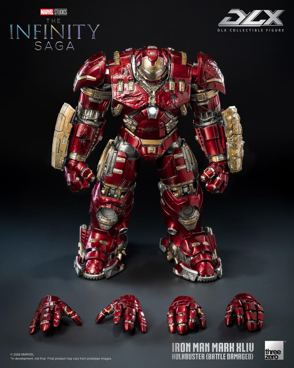 Threezero 3Z0919 Marvel Studios The Infinity Saga - DLX Iron Man Mark 44 Hulkbuster (Battle Damaged)