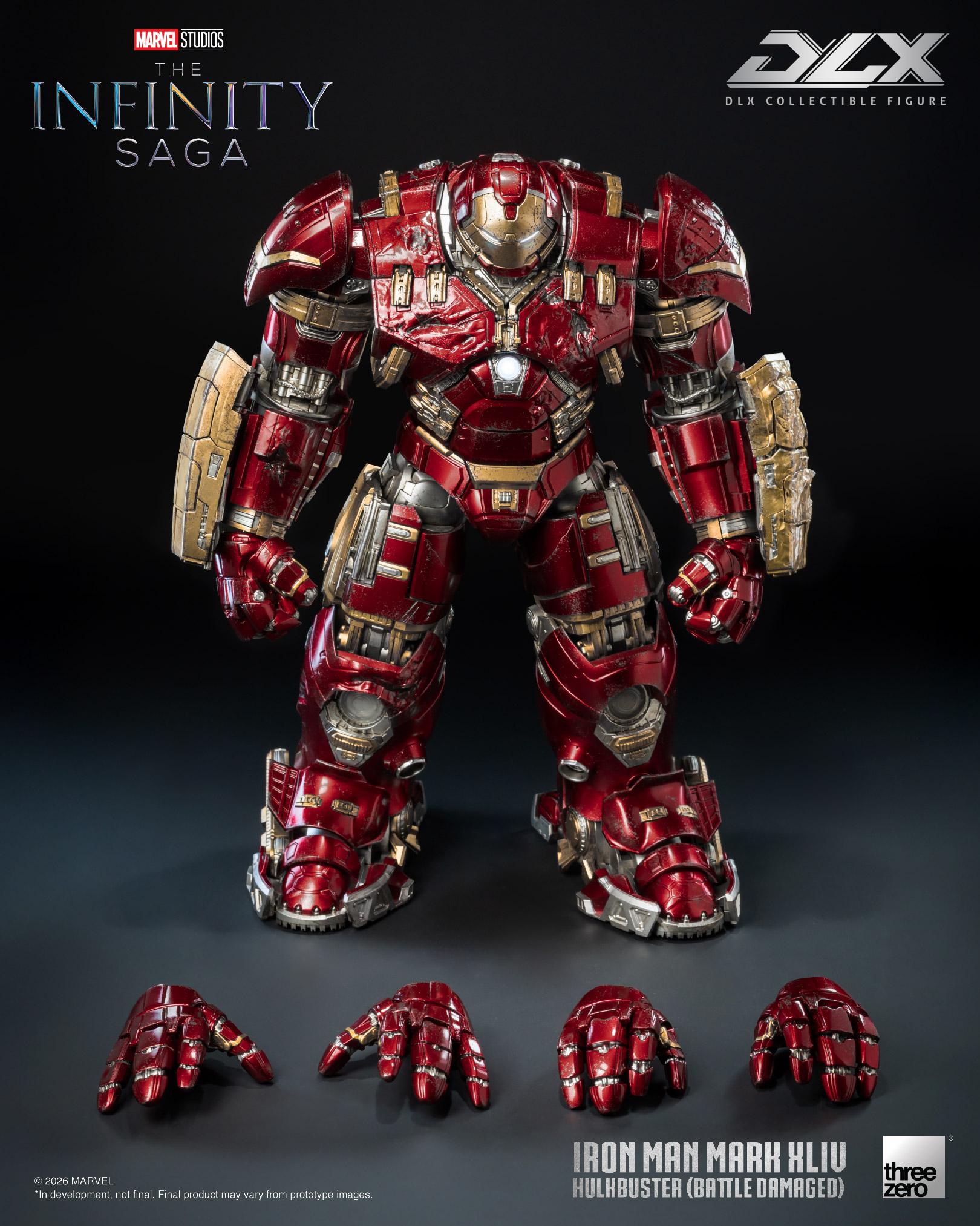 Threezero 3Z0919 Marvel Studios The Infinity Saga - DLX Iron Man Mark 44 Hulkbuster (Battle Damaged)