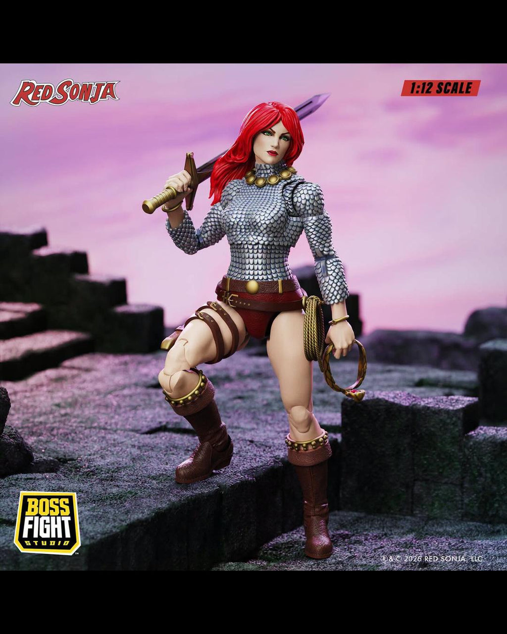 Boss Fight Studio Epic HACKS RS0006 1/12 Red Sonja - Immortal Red Sonja