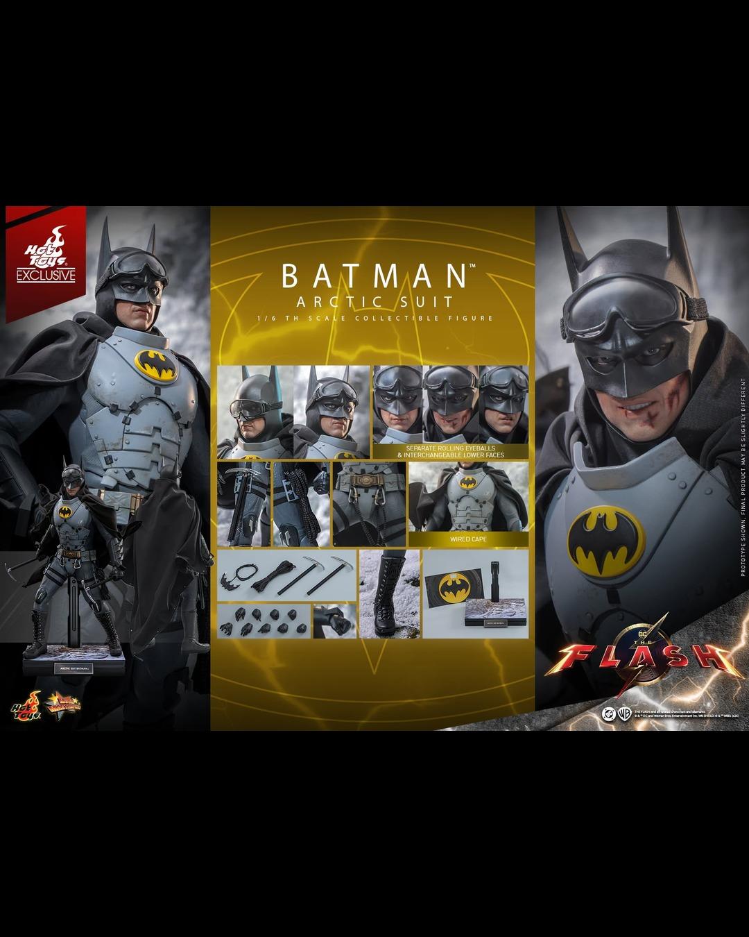 Hot Toys Exclusive MMS897 1/6 The Flash : Batman (Arctic Suit)