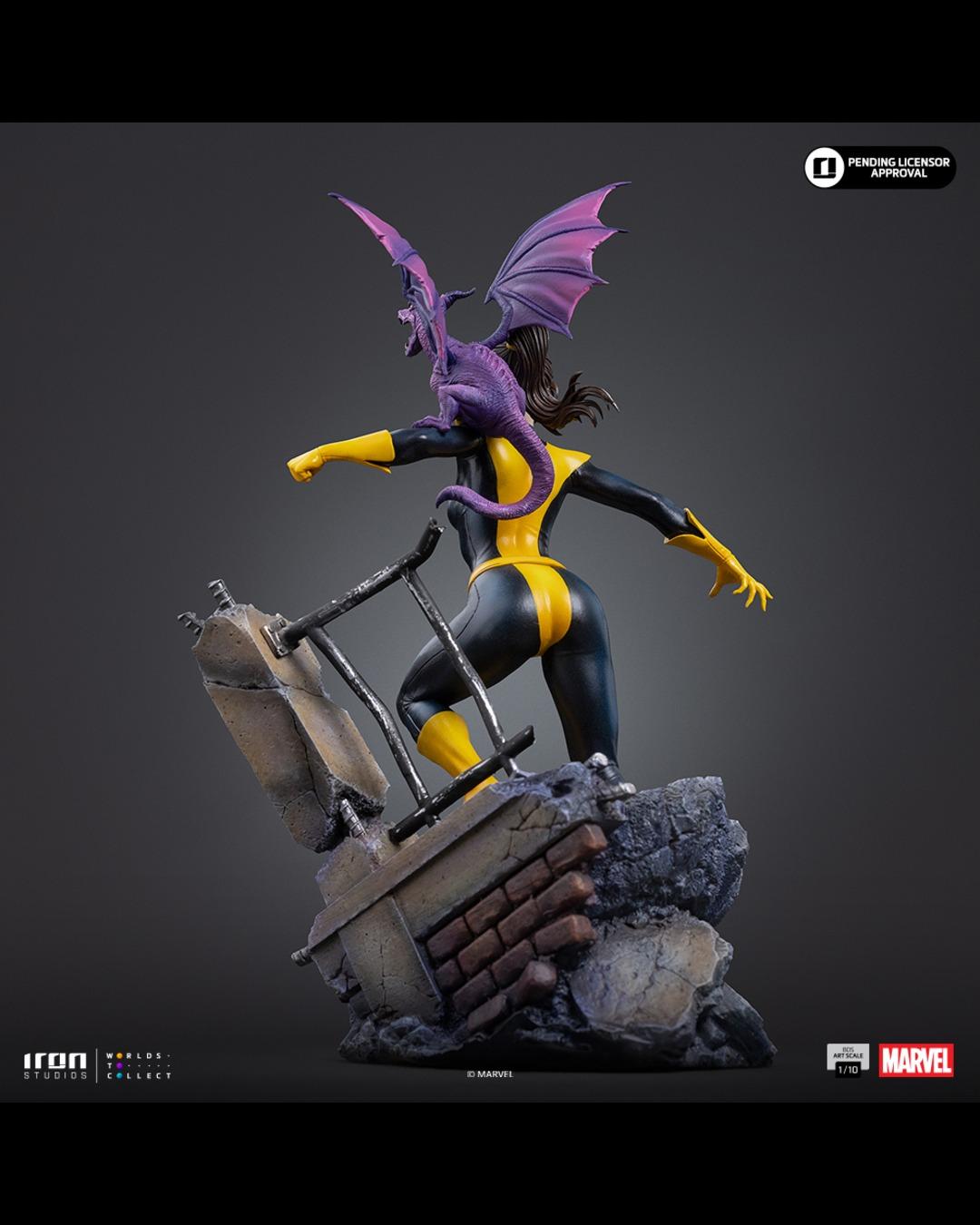 Iron Studios BDS Art Scale 1/10 Kitty Pryde (Shadowcat) and Lockheed Statue