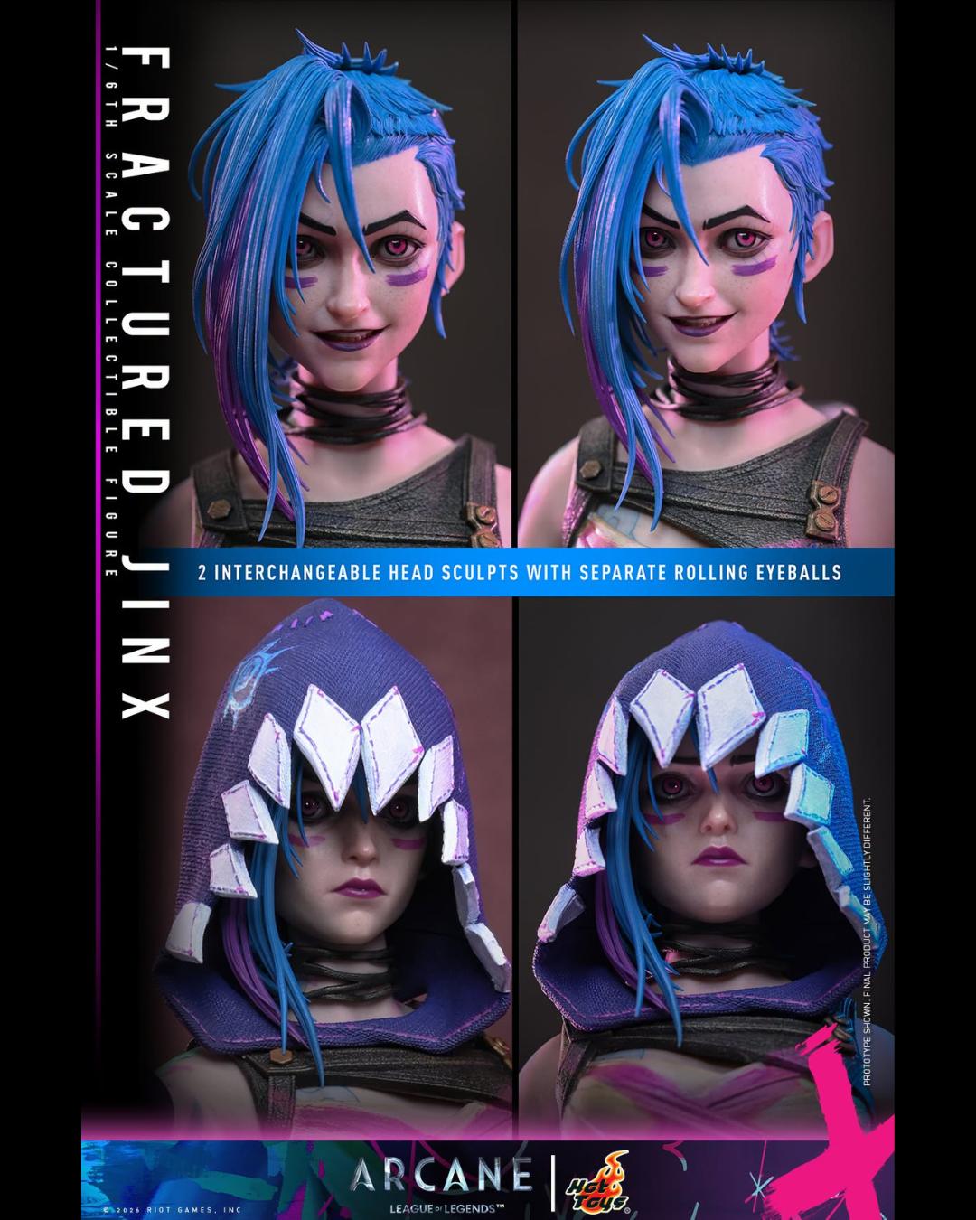 Hot Toys TMS183 1/6 Arcane : Fractured Jinx