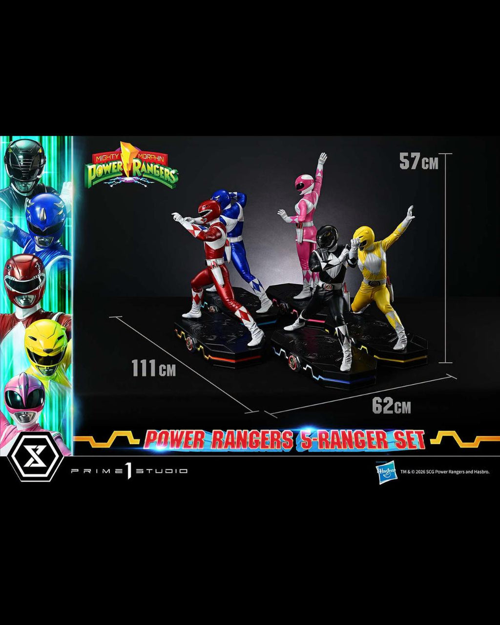 Prime 1 Studio PMPWR-01 1/4 Mighty Morphin Power Rangers (5-Ranger Set) - DX Ver.
