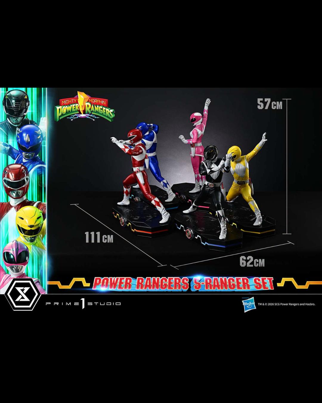 Prime 1 Studio PMPWR-01 1/4 Mighty Morphin Power Rangers (5-Ranger Set) - DX Ver.