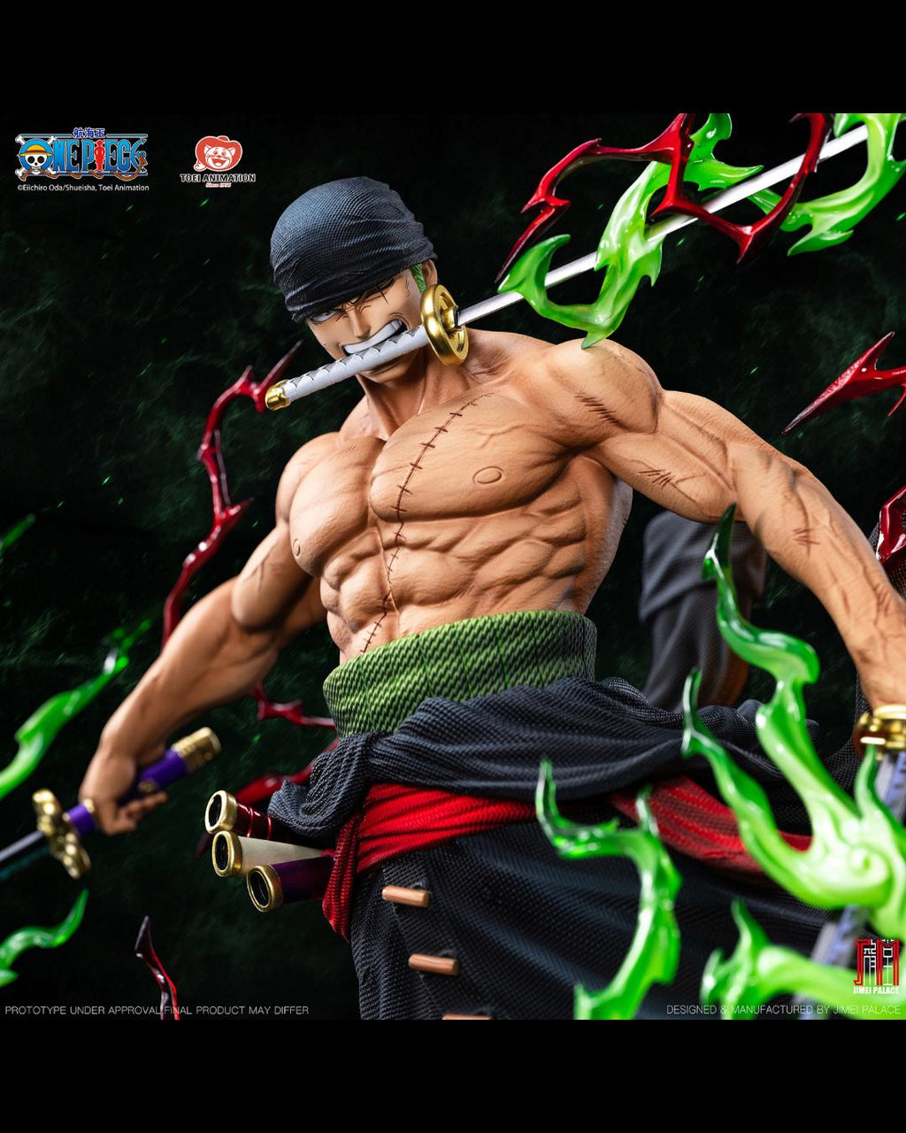 Jimei Palace 1/6 One Piece Legendary Straw Hat Crew Series Roronoa Zoro Statue - Echo Ver.