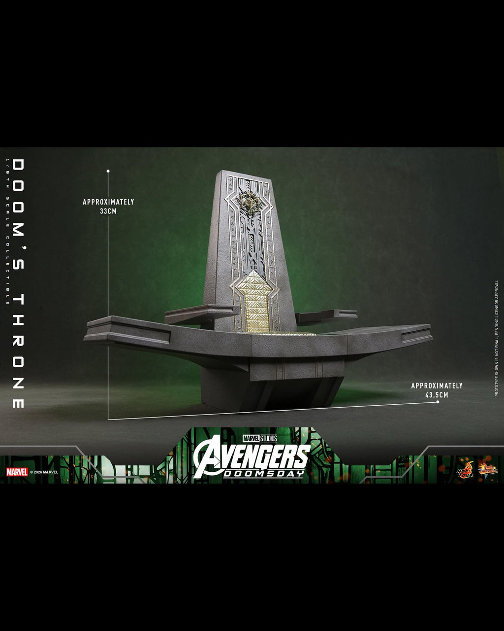Hot Toys ACS016 1/6 Avengers Doomsday Doom's Throne