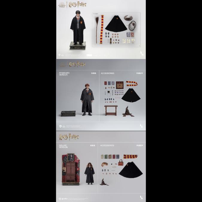InArt 1/6 Harry Potter and the Philosopher's Stone : Harry Potter ; Ron Weasley & Hermione Granger (Set of 3)