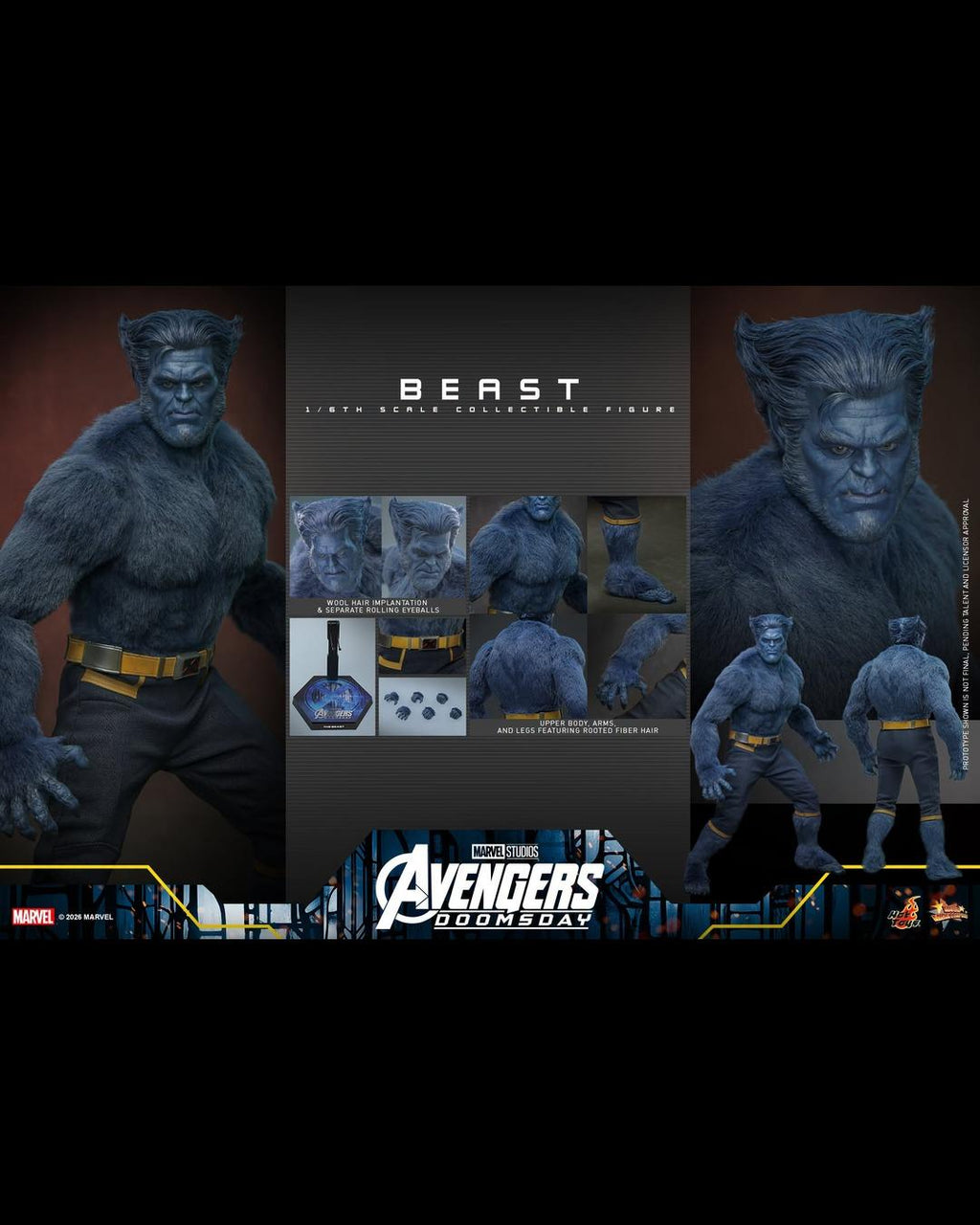 Hot Toys MMS920 1/6 Avengers Doomsday : Beast (Regular Ver.)
