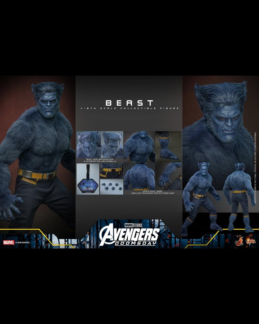 Hot Toys MMS920 1/6 Avengers Doomsday : Beast (Regular Ver.)