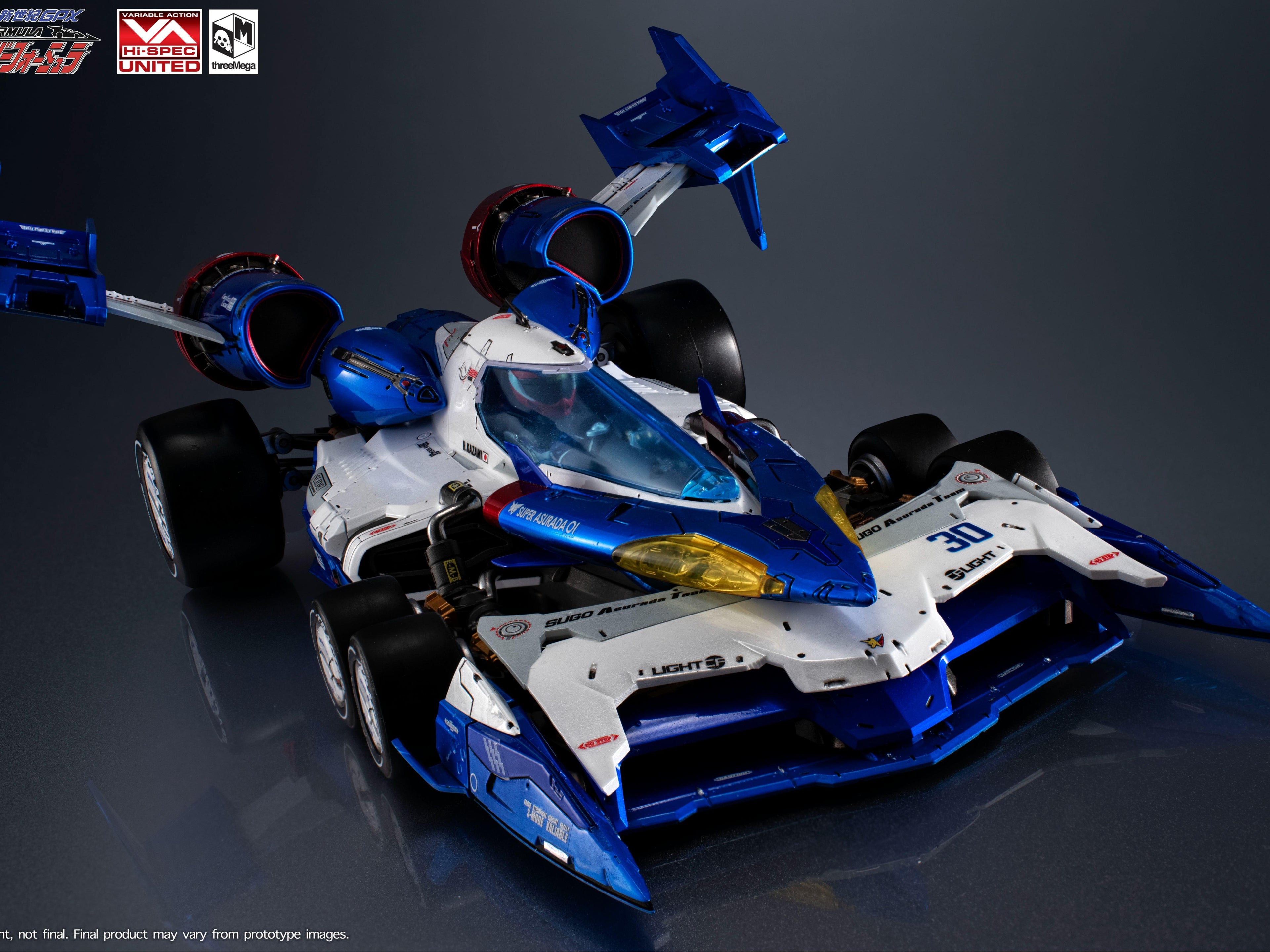 Threezero 3M0562 1/18 Future GPX Cyber Formula VARIABLE ACTION Hi-SPEC UNITED FUTURE GPX CYBER FORMULA SUPER ASURADA 01