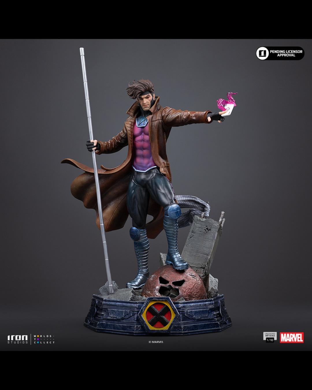 Iron Studios Unleashed Art Scale 1/10 Marvel X-Men Gambit Statue