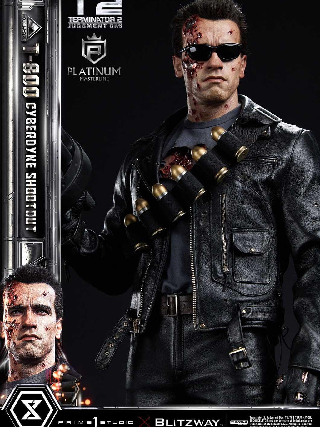 Prime 1 Studio PLMT2-01 1/3 Terminator 2 T-800 Cyberdyne Shootout