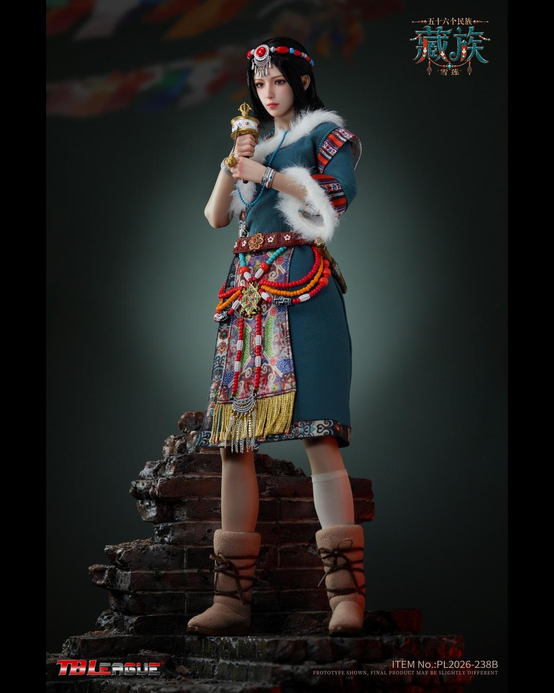 TBLeague PL2026-238B 1/6 56 Ethnic Groups Series : Tibetan Kelsang Snow Lotus