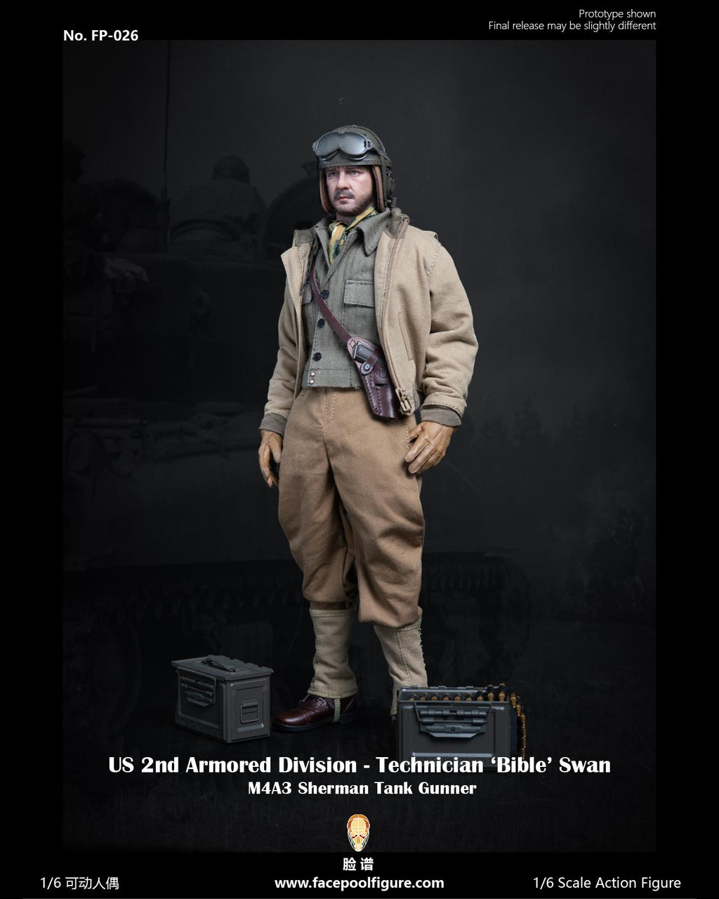 FacepoolFigure FP026A 1/6 US 2nd Armored Division Technician "Bible" Swan (Standard Edition)